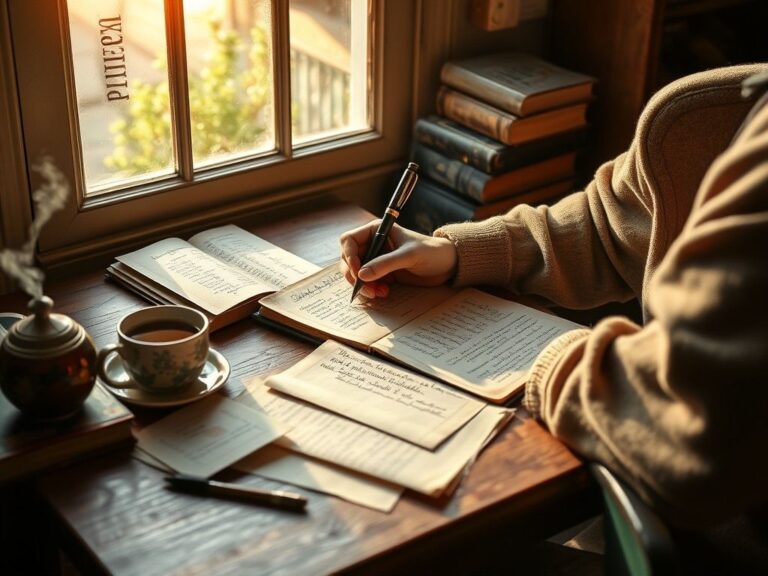 A person writing on a paper